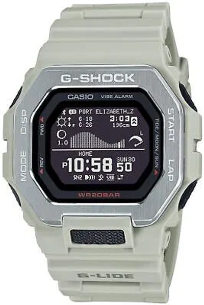 Pre-owned Casio G-shock Men's Watch Gbx-100-8jf Sports Surfing Bluetooth Japan Pre