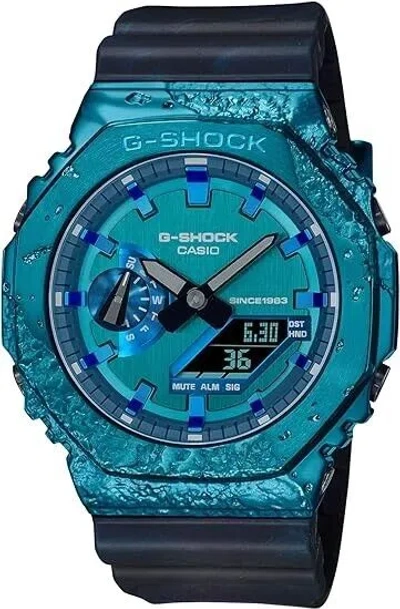 Pre-owned Casio G-shock Men's Watch Gm-2140gem-2ajr 40th Anniversary Adventurer Stone