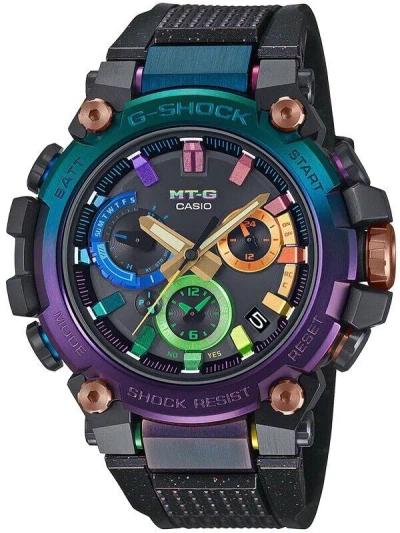 Pre-owned Casio G-shock Mt-g Bluetooth Carbon Radio Solar Men's Watch Mtg-b3000dn-1a