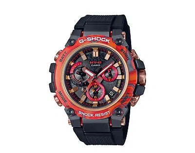 Pre-owned Casio G-shock Mt-g Chrono 40th Anniversary Flare Red Watch Mtgb3000fr-1a