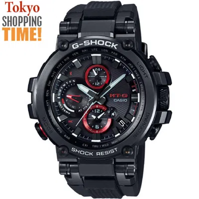 Pre-owned Casio G-shock Mt-g Mtg-b1000b-1ajf Bluetooth Mobile Link Atomic Solar Men Watch