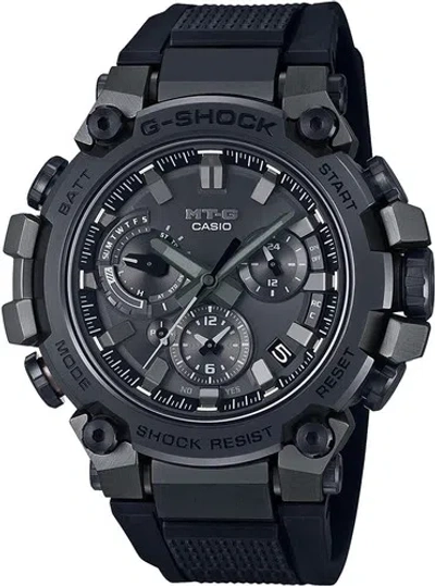 Pre-owned Casio G-shock Mt-g Mtg-b3000b-1ajf Black Atomic Solar Bluetooth Watch Men Japan