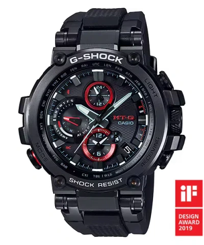 Pre-owned Casio G-shock Mtg-b1000 Series Black Resin Band Watch Mtgb1000b-1a
