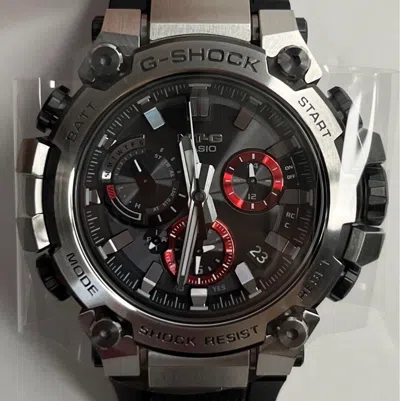 Pre-owned Casio G-shock Mtg-b3000-1ajf Black Solar Men's Watch In Box