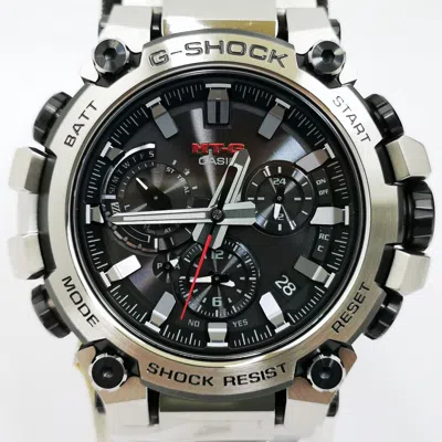 Pre-owned Casio G-shock Mtg-b3000d-1ajf Silver Bluetooth Solar Men's Watch In Box