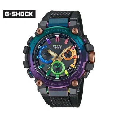 Pre-owned Casio G-shock Mtg-b3000dn-1ajr Mt-g Bluetooth Radio Solar Watch Carbon With Box
