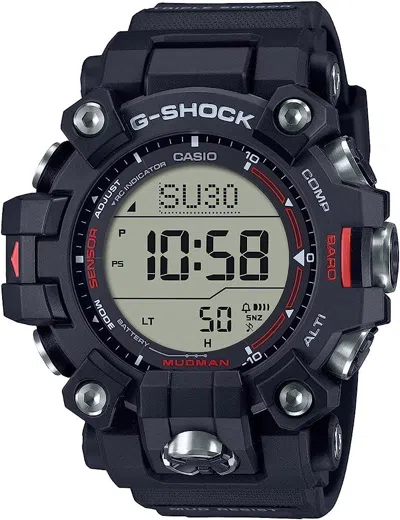 Pre-owned Casio G-shock Mudman Gw-9500-1 Master Carbon Core Atomic Solar Men Watch