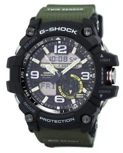 Pre-owned Casio G-shock Mudmaster Digital Compass (north) Thermometer Gg10001a3 Mens Watch
