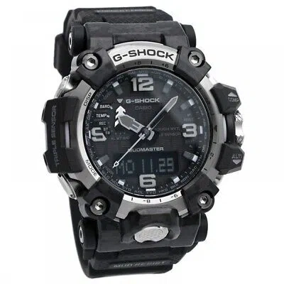 Pre-owned Casio G-shock Mudmaster Digital Compassthermometer Gwg-2000-1a1 200m Mens Watch