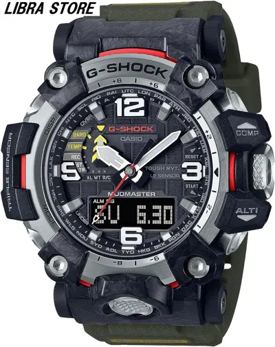 Pre-owned Casio G-shock Mudmaster Green Gwg-2000-1a3jf Men's Watch Express From Japan