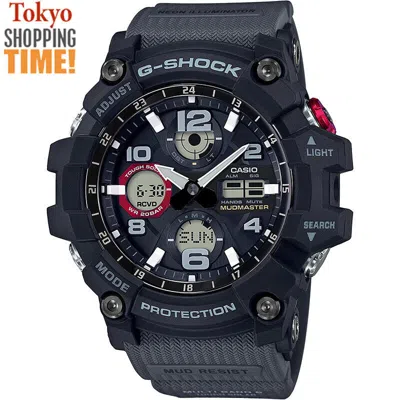 Pre-owned Casio G-shock Mudmaster Gwg-100-1a8jf Solar Radio Analog Digital Men Watch