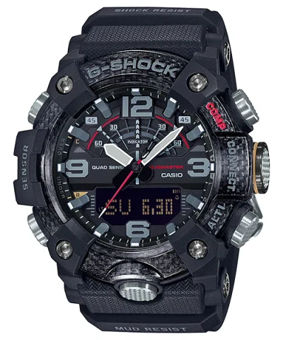 Pre-owned Casio G-shock Mudmaster Quad Sensor Bluetooth Carbon Core Watch - Gg-b100-1adr