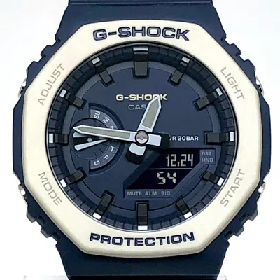 Pre-owned Casio G-shock Navy Wristwatch () In Multi