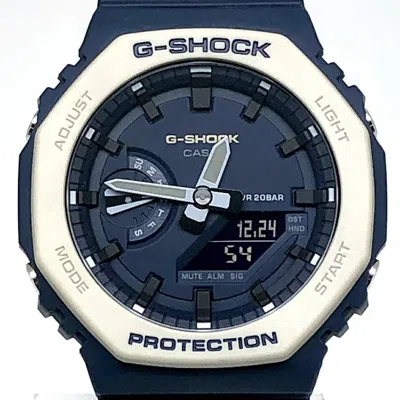 Pre-owned Casio G-shock Navy Wristwatch () In Multi