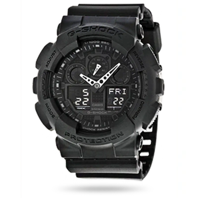 Casio Open Box -  G-shock Perpetual Alarm World Time Chronograph Quartz Analog-digital Black Dial Men In Black / Digital