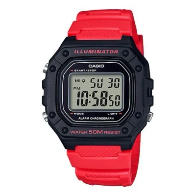 Casio G Shock Quartz Sports Waterproof Mens Blackred Digital