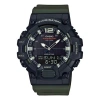 Casio G Shock Quartz Sports Waterproof Mens Green Analog/digital Combo In Black