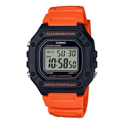 Casio G Shock Quartz Sports Waterproof Mens Orangeblack Digital