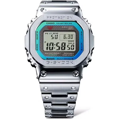Pre-owned Casio G-shock Radio Wave Solar G-shock Watch Men's Gmw-b5000pc-1jf Full Metal Silver