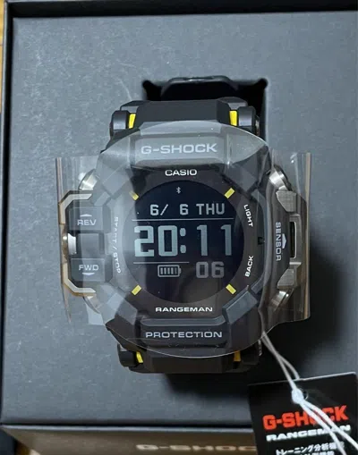 Pre-owned Casio G-shock Rangeman Gpr-h1000-1jr Bluetooth Radio Solar Men's Wrist Watch