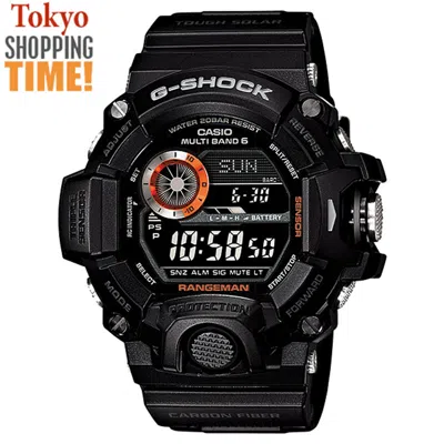 Pre-owned Casio G-shock Rangeman Gw-9400bj-1jf Solar Radio Compass Digital Men`s Watch