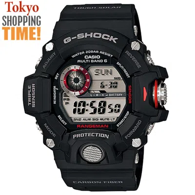 Pre-owned Casio G-shock Rangeman Gw-9400j-1jf Solar Radio Compass Digital Men`s Watch