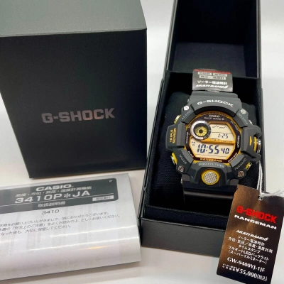 Pre-owned Casio G-shock Rangeman Gw-9400yj-1jf Black And Yellow Shipped From Japan