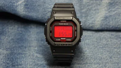 Pre-owned Casio G-shock Red Dial Gw-b5600ar-1 Brand