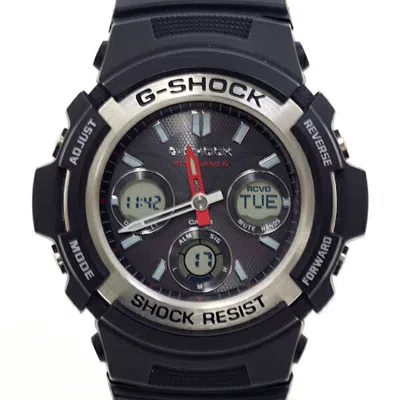 Pre-owned Casio G-shock Resin Stainless Steel Wristwatch ()