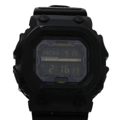 Pre-owned Casio G-shock Resin Stainless Steel Wristwatch () In Black