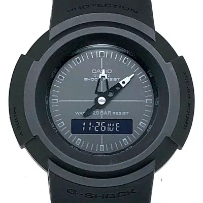 Pre-owned Casio G-shock Resin Wristwatch () In Black