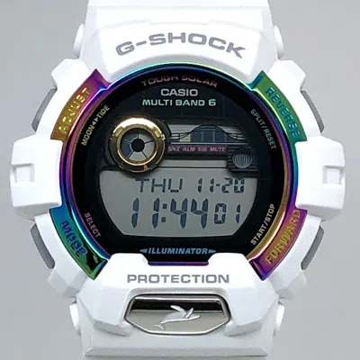 Pre-owned Casio G-shock Resin Wristwatch () In White