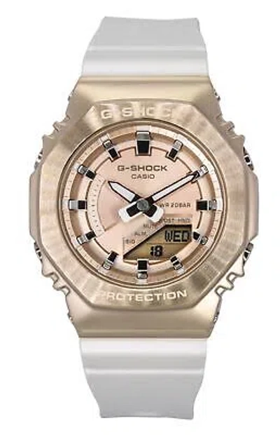 Pre-owned Casio G-shock Rose Gold Dial Sports Quartz 200m Women's Watch Gm-s2100cw-7a