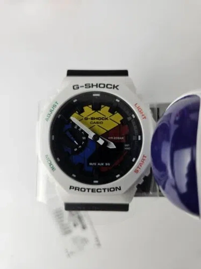 Pre-owned Casio G-shock Rubik's Cube Collaboration Model Gae-2100rc-1ajr Black White Jp