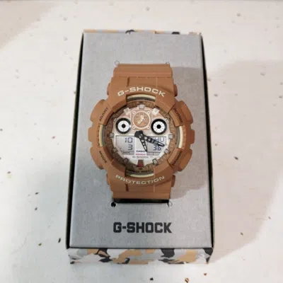 Pre-owned Casio G-shock Shiba Inu Akashiba Ga-100shb-5ajr Digi Ana Men's Watch 2024 Zjp