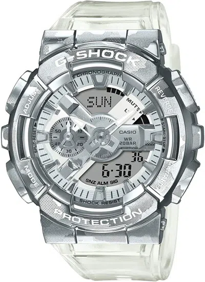 Pre-owned Casio G-shock Skeleton Camouflage Gm-110scm-1ajf Men's Watch In Box Genuine