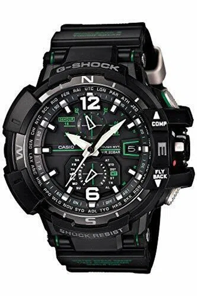 Pre-owned Casio G-shock Sky Cockpit Gravitymaster Gw-a1100-1a3jf Men's Watch In Box