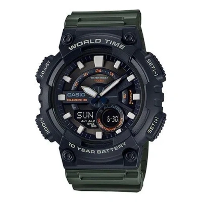 Casio G Shock Sports Waterproof Mens Blackgreen Analog/digital Combo
