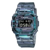 Casio G-shock Square 'translucent Black' In Blue