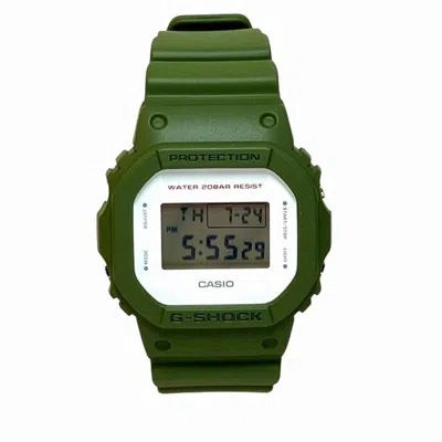 Casio G-shock Stainless Steel Wristwatch In Green