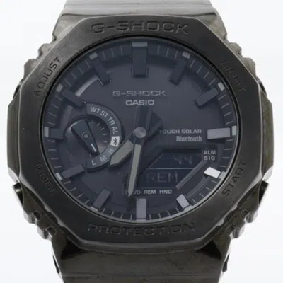 Pre-owned Casio G-shock Stainless Steel Wristwatch () In Black