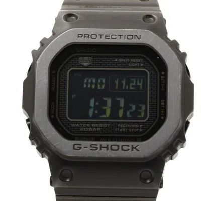 Pre-owned Casio G-shock Stainless Steel Wristwatch () In Black