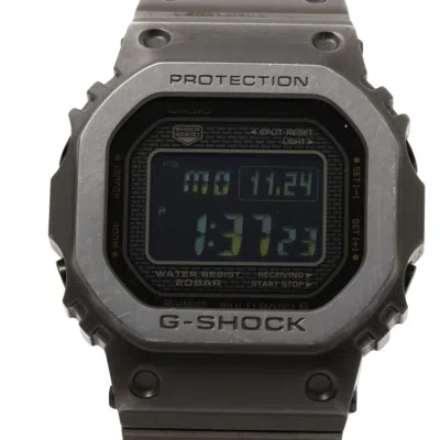 Pre-owned Casio G-shock Stainless Steel Wristwatch () In Black