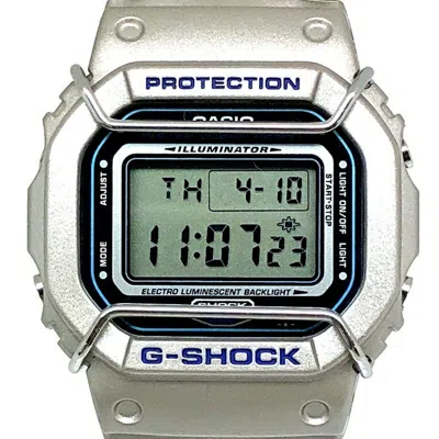 Pre-owned Casio G-shock Stainless Steel Wristwatch () In Blue