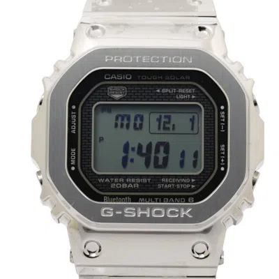 Pre-owned Casio G-shock Stainless Steel Wristwatch () In Silver
