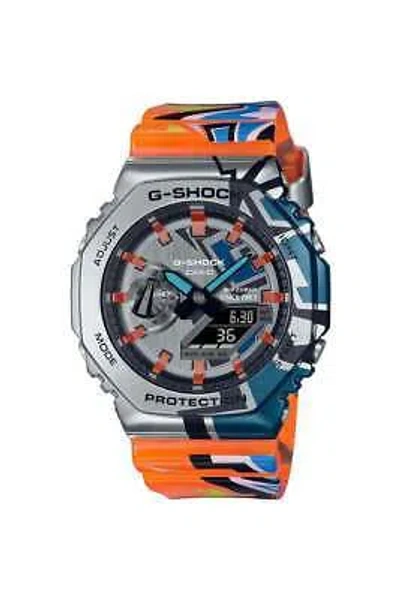 Pre-owned Casio G-shock Street Spirit Series Stainless Steel Watch Gm-2100ss-1aer