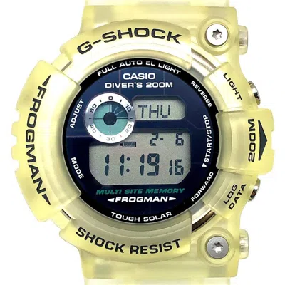 Pre-owned Casio G-shock Titanium Wristwatch () In White