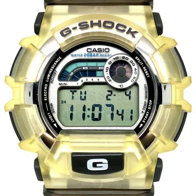 Pre-owned Casio G-shock Titanium Wristwatch () In White