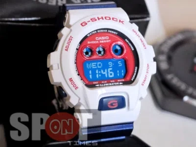 Pre-owned Casio G-shock Vivid Basic Bold Colors Men's Watch Gd-x6900cs-7 In Blue