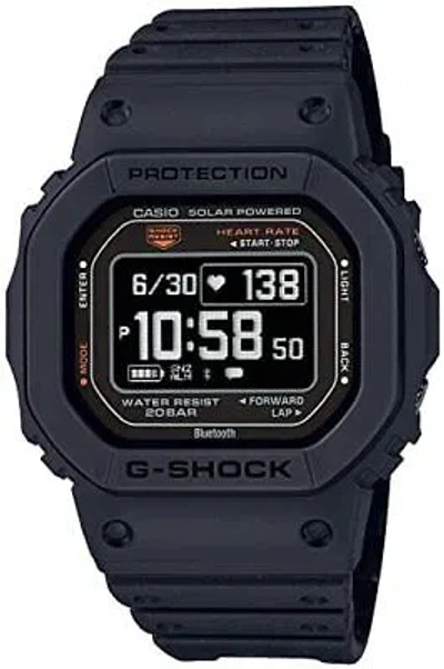 Pre-owned Casio G-shock Watch Domestic G-squad Heart Rate Monitor With Bluetooth Dw-h 15 In Black